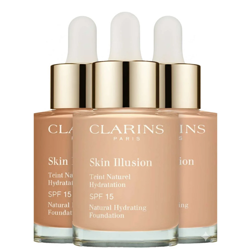 Clarins Skin Illusion Natural Hydrating Foundation SPF15 112C Amber 30ml / 1 fl.oz. Image 1