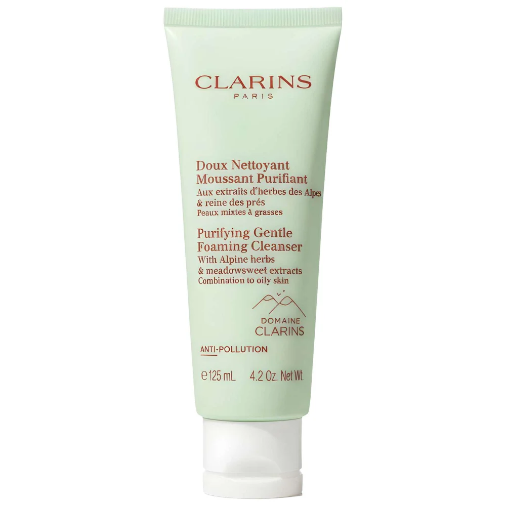 Clarins Purifying Gentle Foaming Cleanser with Alpine Herbs Combination to Oily Skin 125ml Image 1