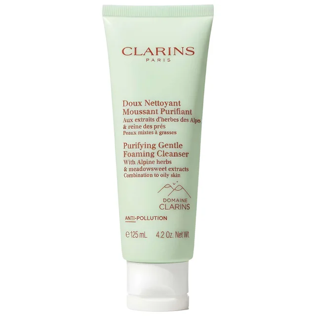 Clarins Purifying Gentle Foaming Cleanser with Alpine Herbs Combination to Oily Skin 125ml