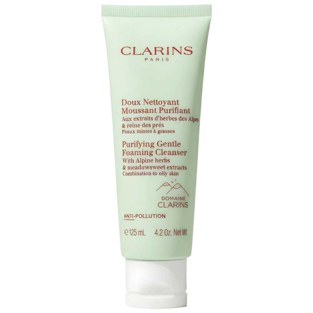 Clarins Cleansers & Toners Purifying Gentle Foaming Cleanser with Alpine Herbs Combination to Oily Skin 125ml Image 1