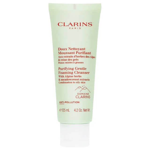 Clarins Cleansers & Toners Purifying Gentle Foaming Cleanser with Alpine Herbs Combination to Oily Skin 125ml
