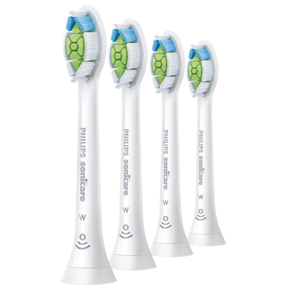 Philips Toothbrush Heads W2 Optimal White Sonicare Toothbrush Heads White x 4 HX6064/10 Image 1