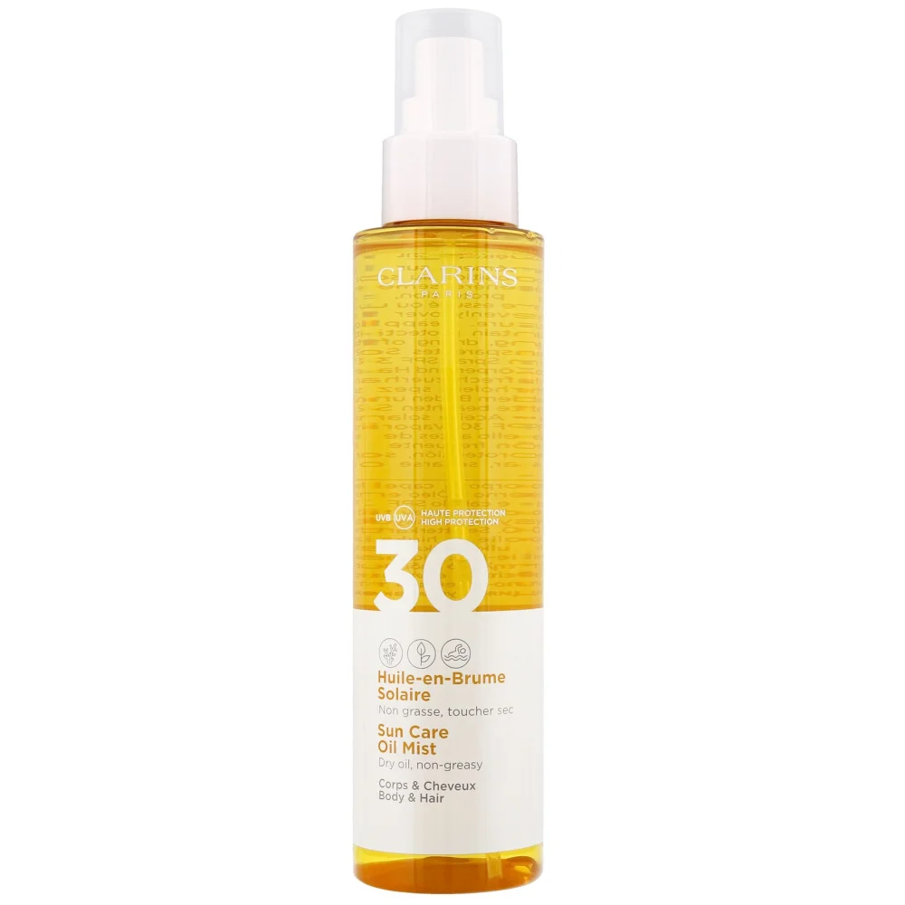 Clarins Sun Care Oil Mist for Hair and Body SPF30 150ml Image 1