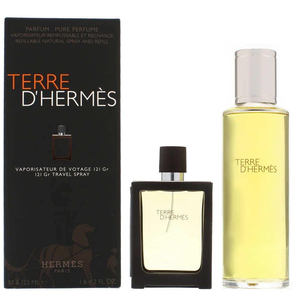 Hermès Terre d’Hermès Pure Parfum Refillable Spray 30ml Gift Set Image 1