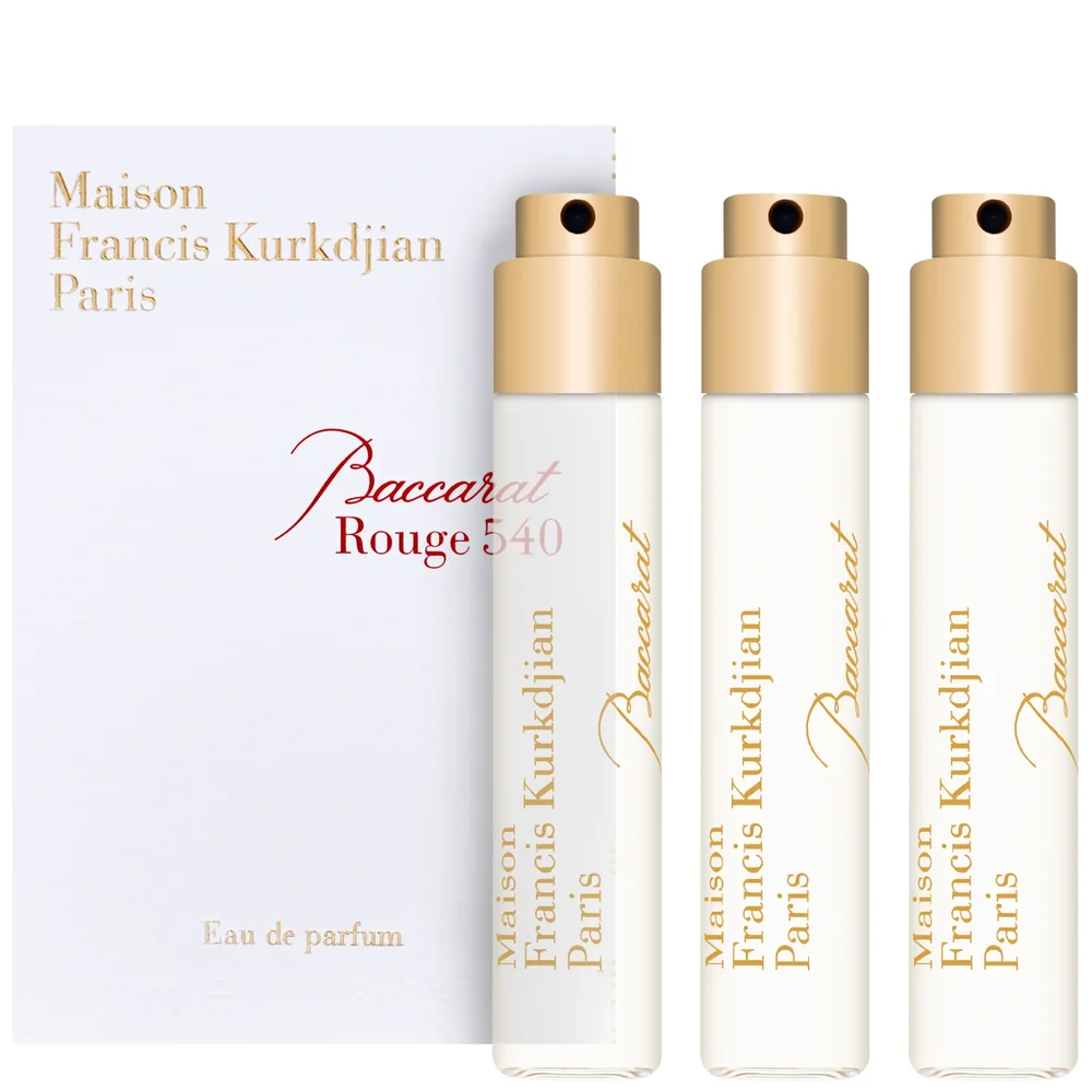Maison Francis Kurkdjian Baccarat Rouge 540 Eau de Parfum Spray Refills for Globe Trotter 3 x 11ml Image 1
