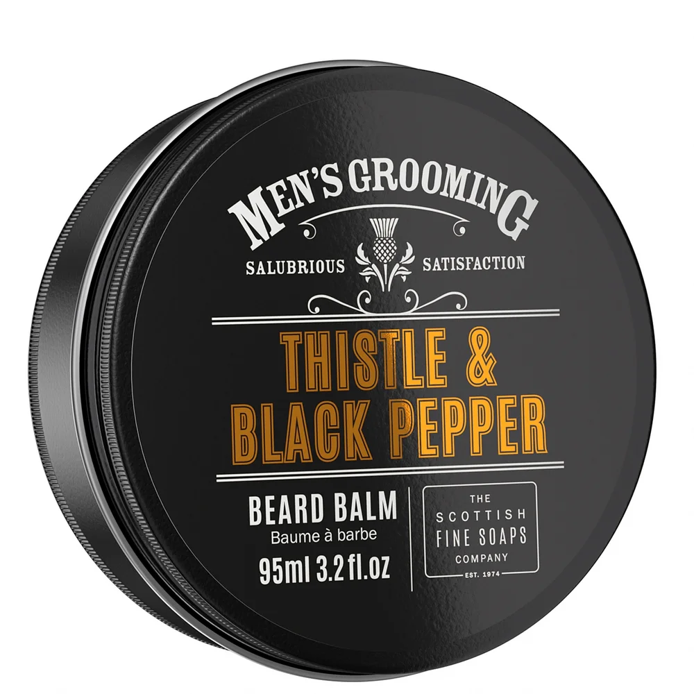 Scottish Fine Soaps Company Men's Grooming Thistle & Black Pepper Beard Balm 95ml Image 1