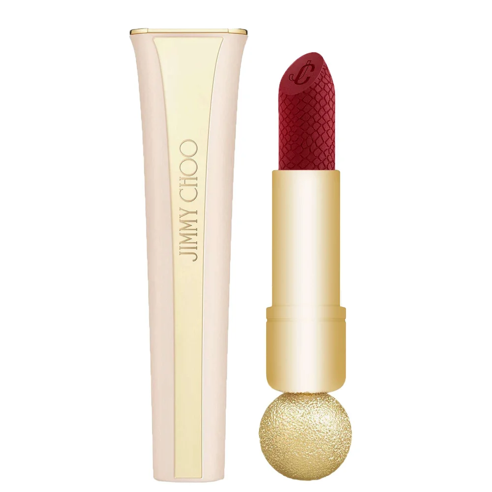 Jimmy Choo Satin Lip Colour 002 Burgundy Charm 3.5g Image 1
