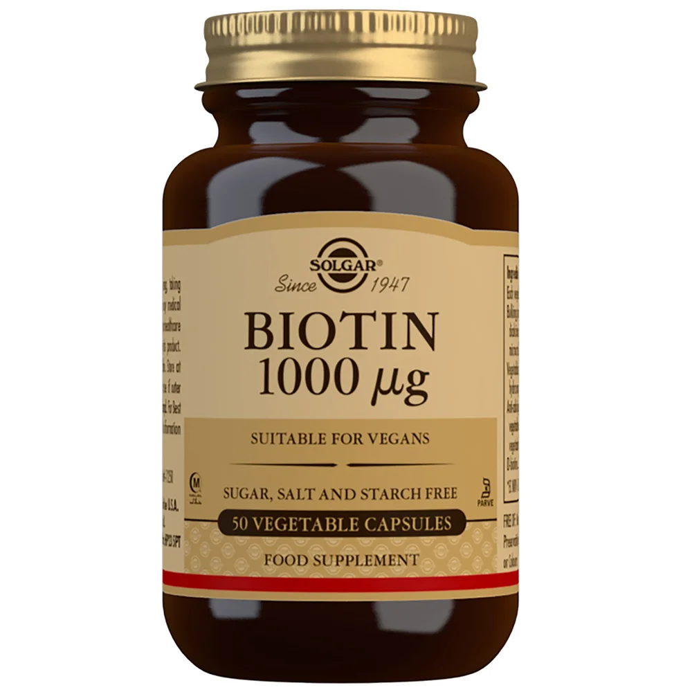 Solgar Biotin 1000 μg Vegetable Capsules x 50 Image 1