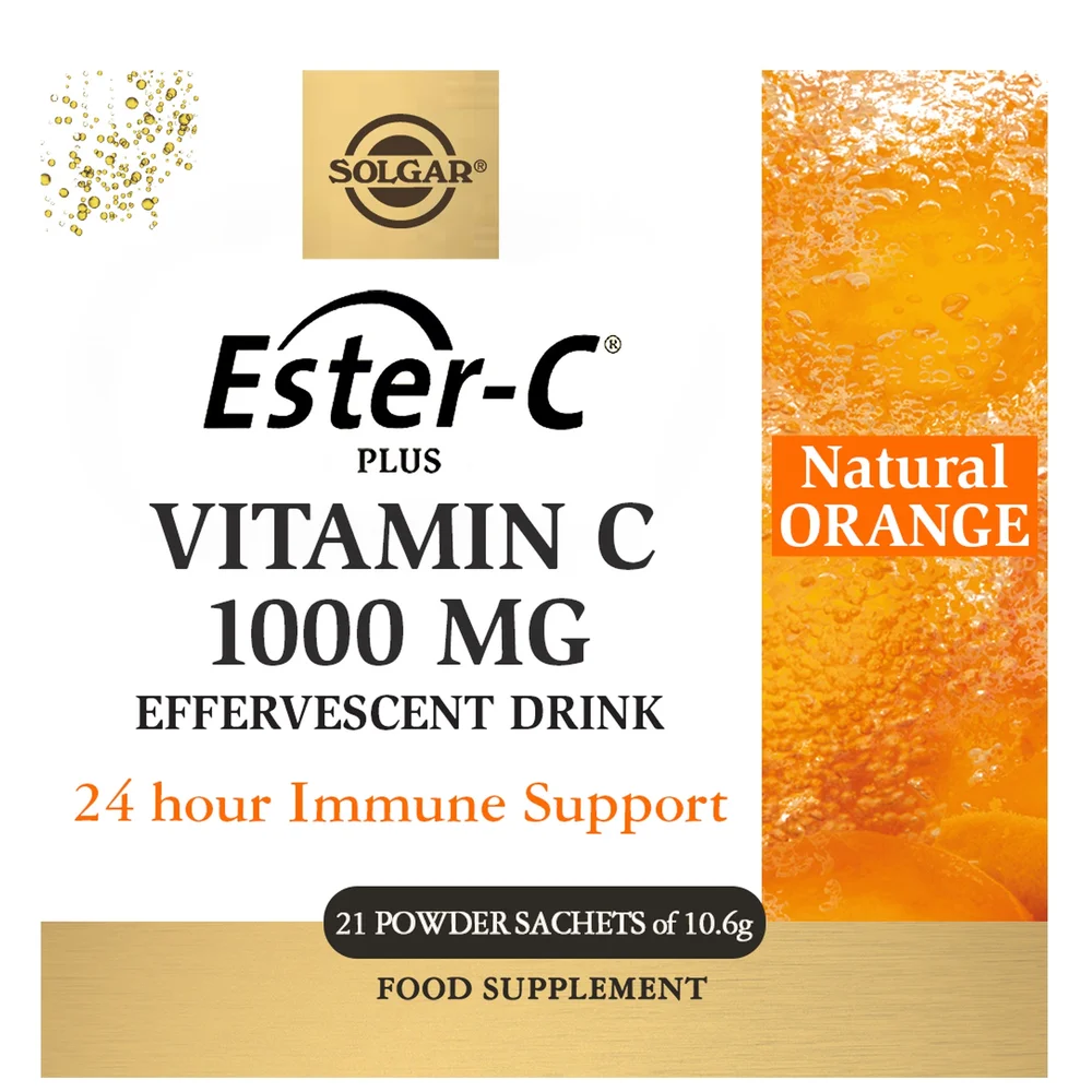 Solgar Energy Ester-C Plus Effervescent Powder Sachet x 21 Image 1