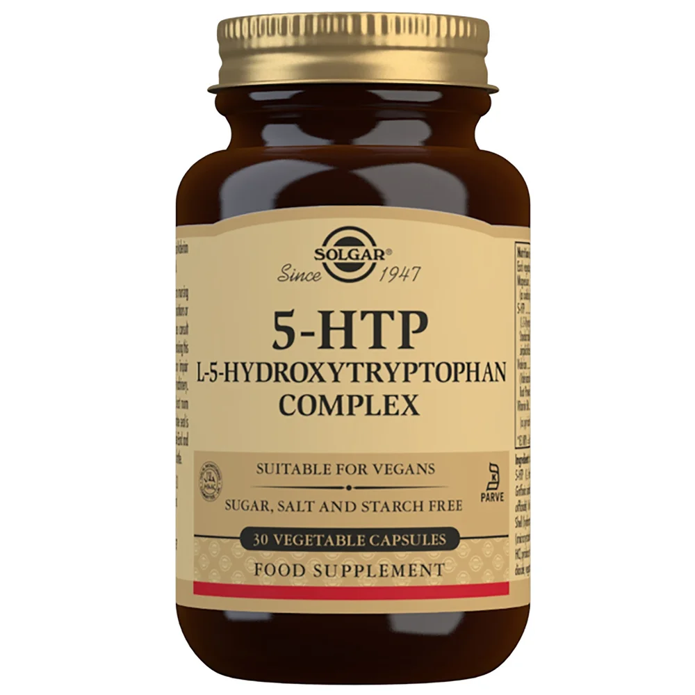 Solgar Amino Acids 5-HTP L-5-Hydroxytryptophan Complex Vegetable Capsules x 30 Image 1