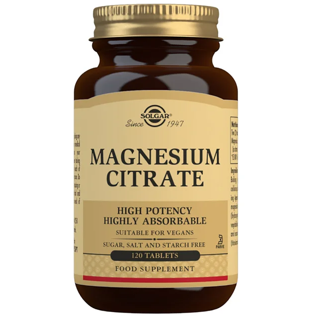 Solgar Magnesium Citrate Tablets x 120