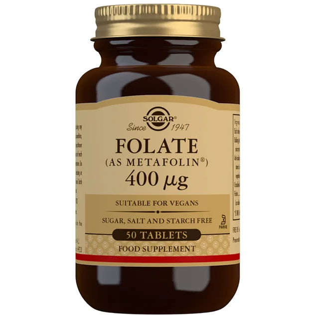 Solgar Folate (as Metafolin®) 400µg Tablets x 50
