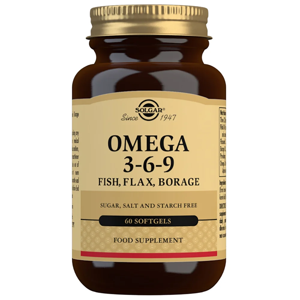 Solgar Omegas & Fatty Acids Omega 3-6-9 Softgels x 60 Image 1