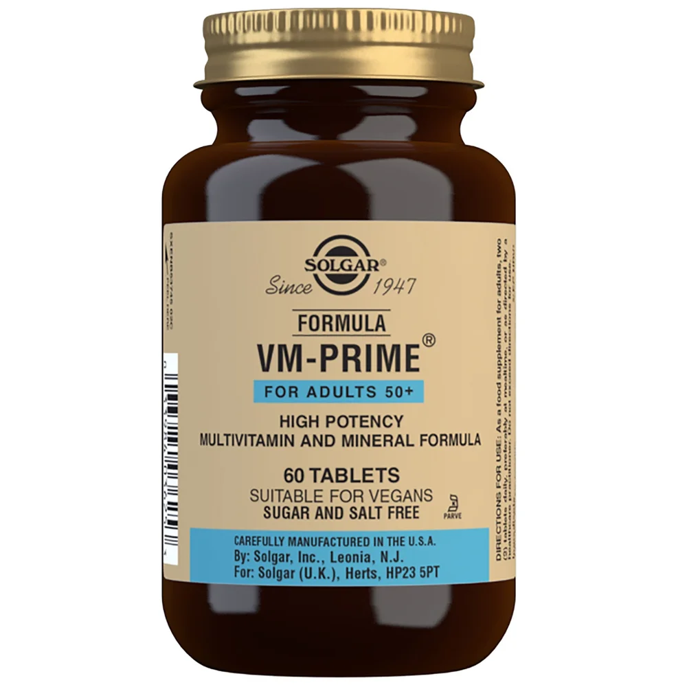 Solgar Vitamins Formula VM-Prime for Adults 50 Plus Tablets x 60 Image 1