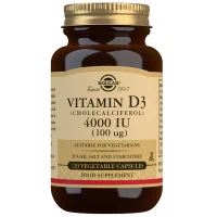 Solgar Vitamin D3 (Cholecalciferol) 4000 IU (100µg) Vegetable Capsules x 120 - undefined undefined