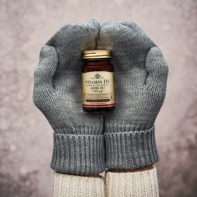 Solgar Vitamin D3 (Cholecalciferol) 4000 IU (100µg) Vegetable Capsules x 120