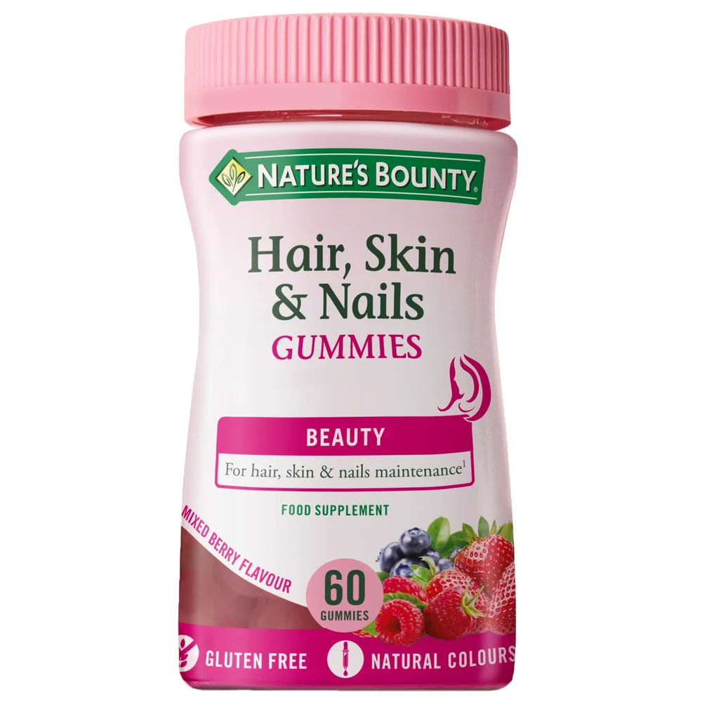 Nature's Bounty Gummies Hair, Skin & Nails Gummies x 60 Image 1