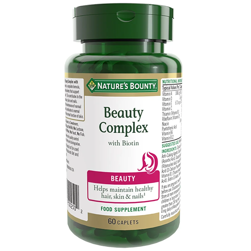 Nature's Bounty Beauty Beauty Complex with Biotin Caplets x 60 Image 1