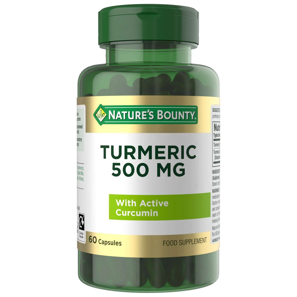 Nature's Bounty Specialty Supplements Turmeric 500mg Capsules x 60 Image 1