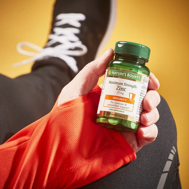 Nature's Bounty Maximum Strength Zinc 25mg Coated Tablets x 100
