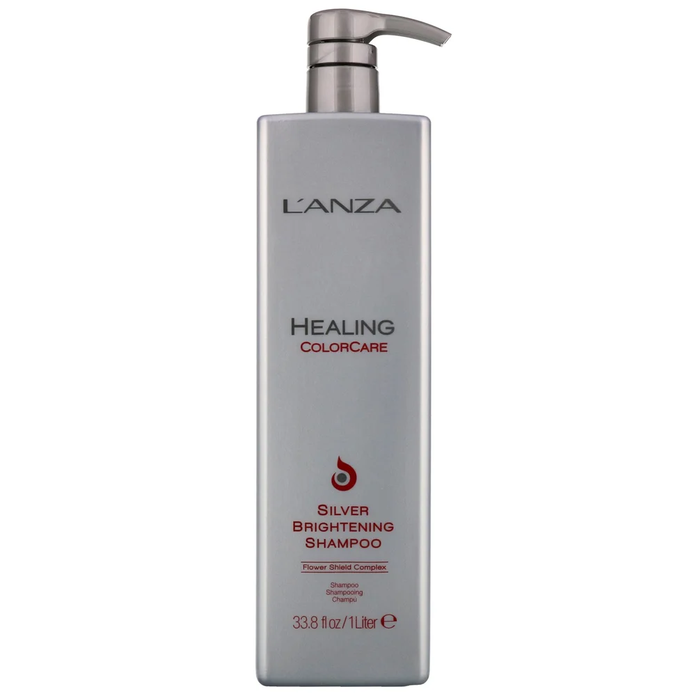 L'Anza Healing ColorCare Silver Brightening Shampoo 1000ml Image 1