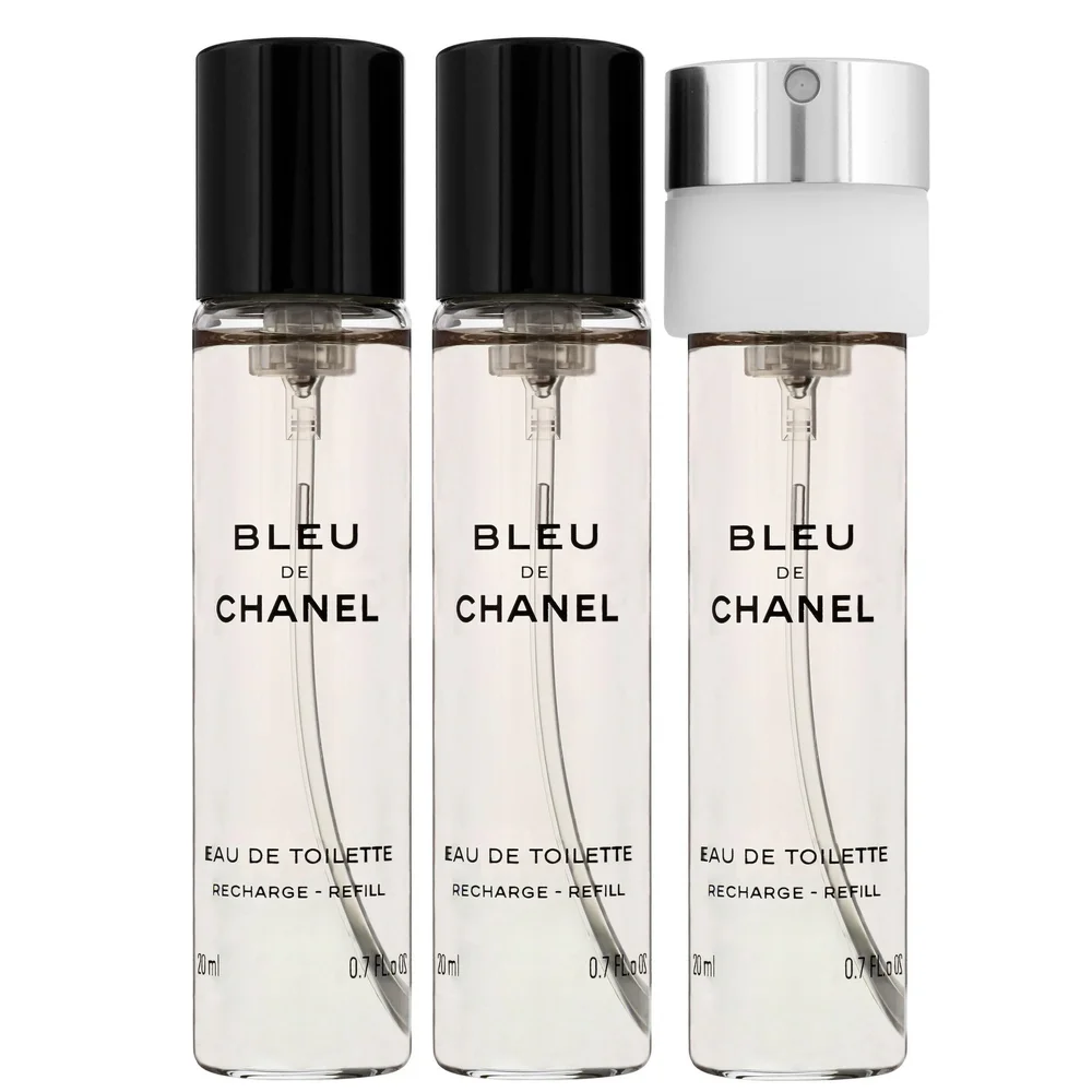 Chanel Bleu de Chanel Eau de Toilette Spray 3 x 20ml Refills Image 1
