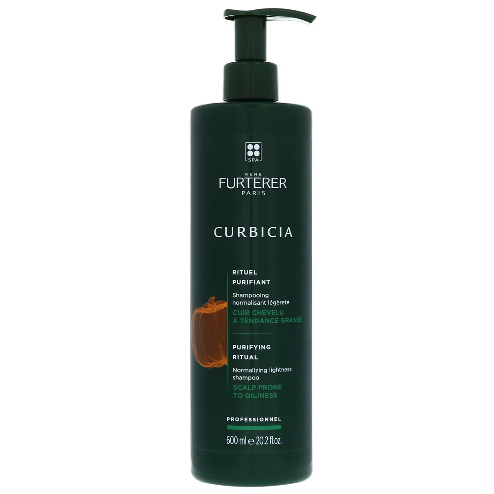 Rene Furterer Curbicia Purifying Ritual: Normalizing, Lightness Shampoo For Oily Scalp 600ml / 20.2 fl.oz. Image 1