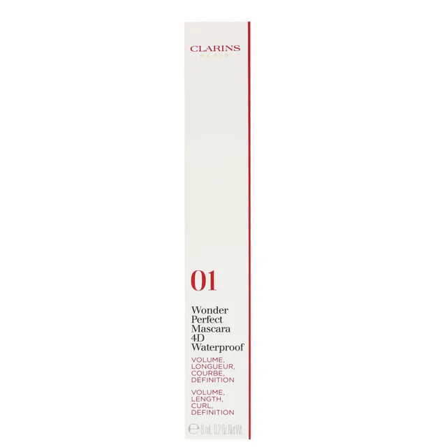 Clarins Wonder Perfect Mascara 4D Waterproof 01 Perfect Black 8ml