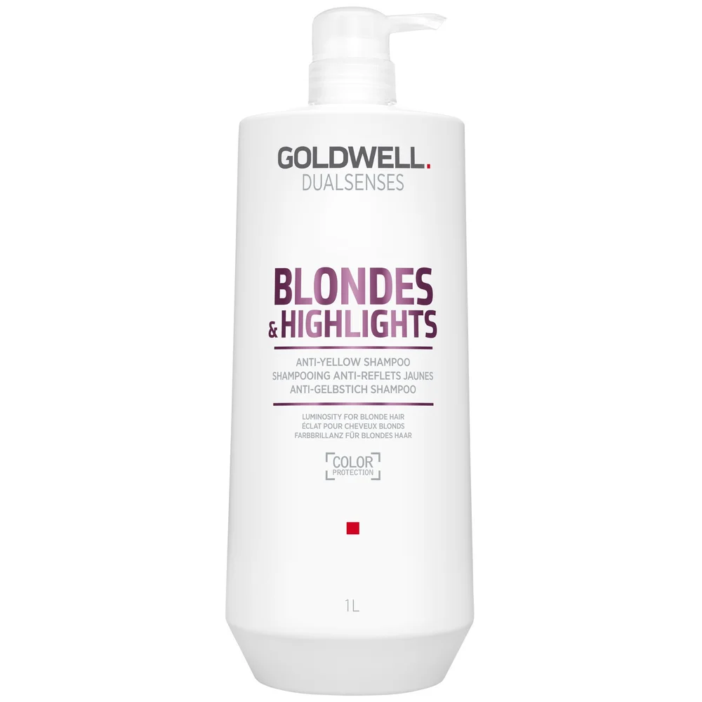 Goldwell Dualsenses Blonde & Highlights Anti-Yellow Shampoo 1000ml Image 1