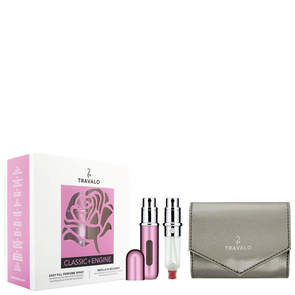 Travalo Perfume Atomiser Classic HD Flower Pink Set Image 1