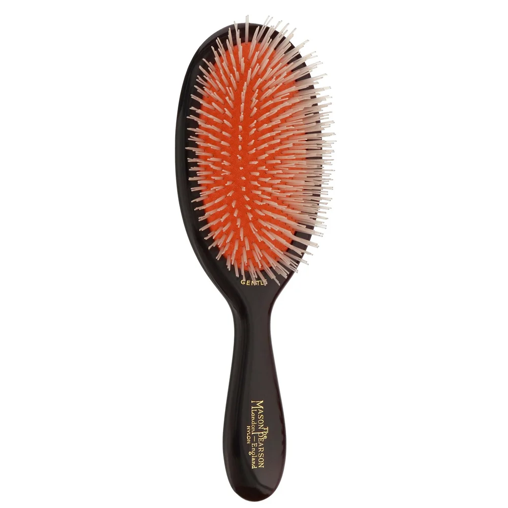 Mason Pearson Gentle Nylon Medium Brush Dark Ruby NG2 Image 1