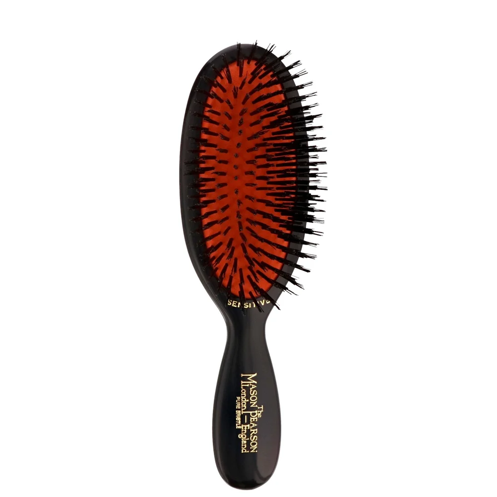 Mason Pearson Pure Boar Bristle Pocket Sensitive Brush Dark Ruby SB4 Image 1