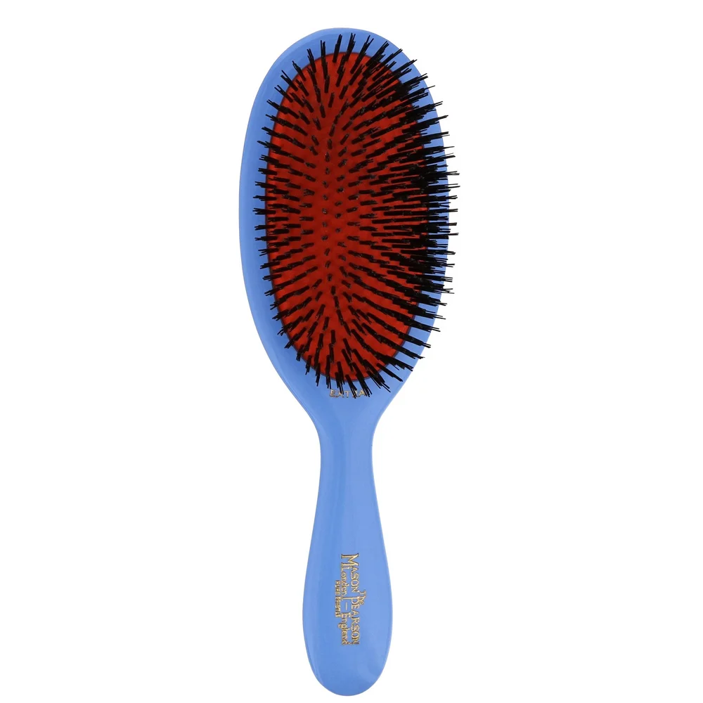 Mason Pearson Pure Boar Bristle Medium Brush Blue B2 Image 1