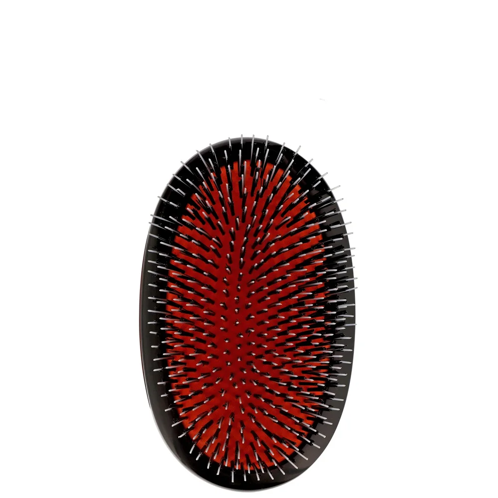Mason Pearson Boar Bristle & Nylon Large Military Brush Dark Ruby BN1M Image 1