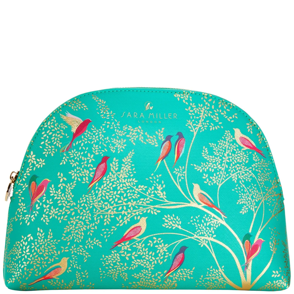 Sara Miller London Chelsea Large Cosmetic Bag - Green Image 1