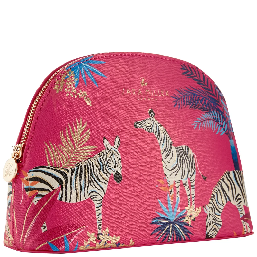 Sara Miller London Tahiti Medium Cosmetic Bag - Red Image 1