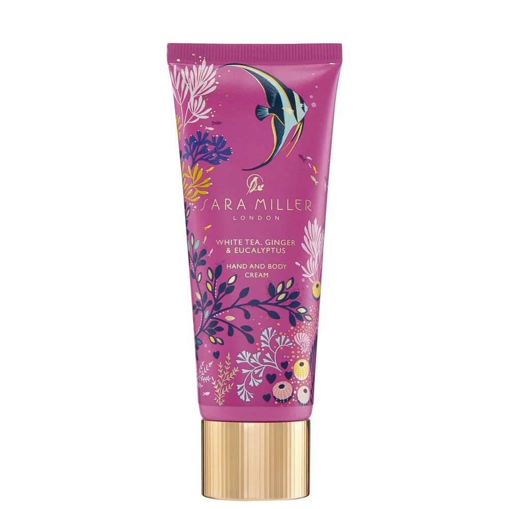 Sara Miller London Underwater Spa White Tea, Ginger & Eucalyptus Hand and Body Cream 75ml Image 1