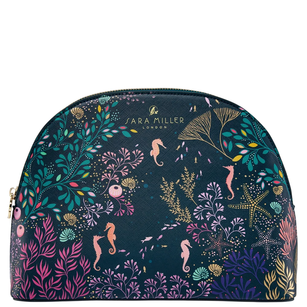 Sara Miller London Underwater Spa Large Seahorse Cosmetic Bag Image 1