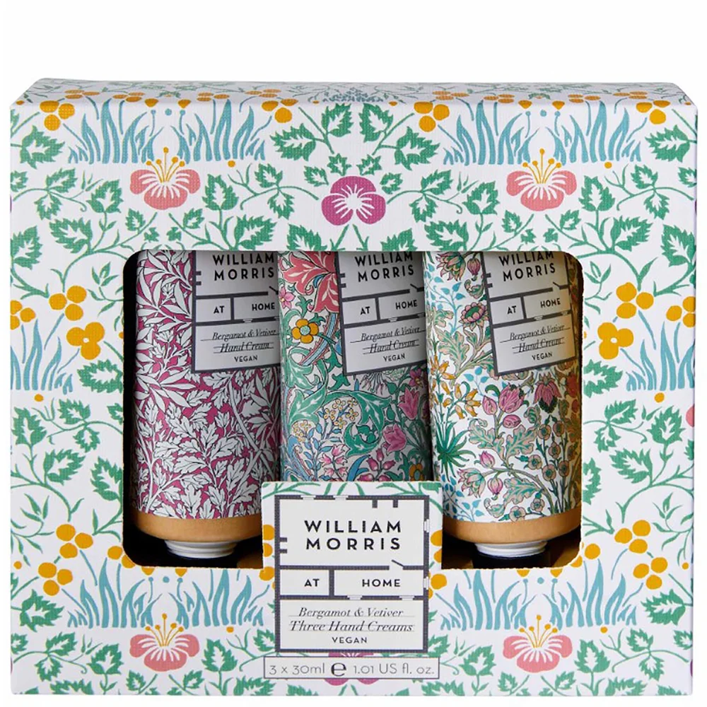 William Morris At Home At Home Golden Lily Hand Cream Trio 3 x 30ml Image 1