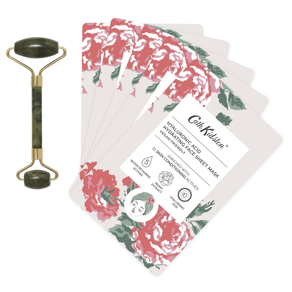 Cath Kidston Gifts & Sets The Garden Path Rollaway Set of 5 Hyaluronic Acid Face Sheet Masks Image 1