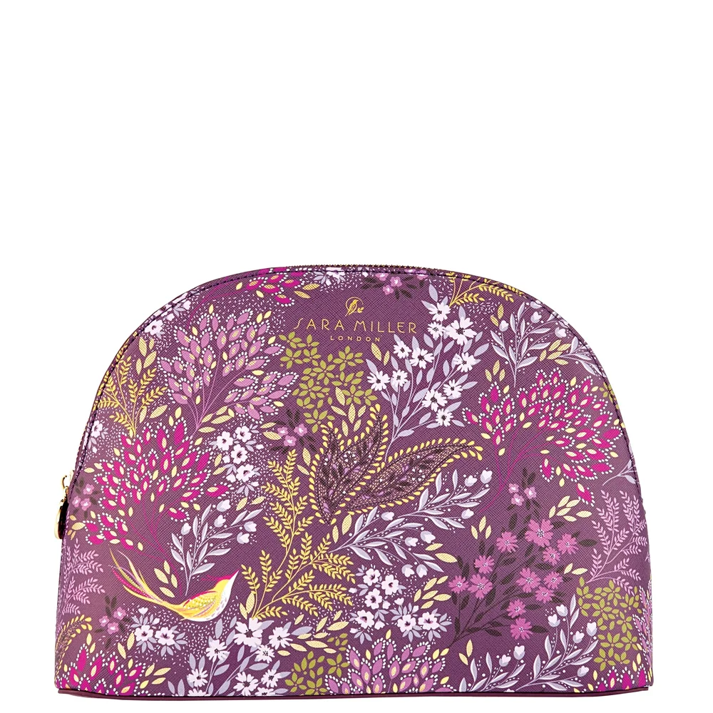 Sara Miller London Haveli Garden Large Cosmetic Bag Purple Image 1