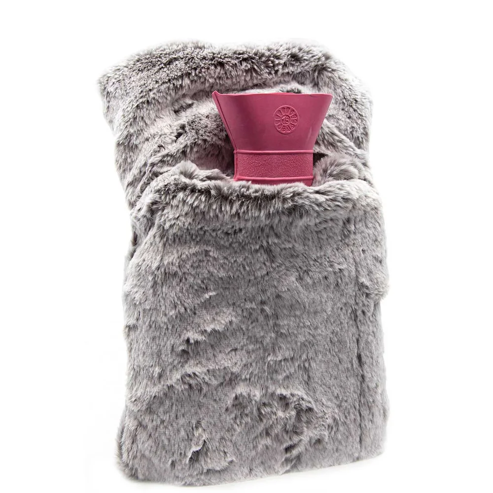 Cassandra Hot Water Bottle Faux Fur Hot Water Bottle Hand Warmer Image 1
