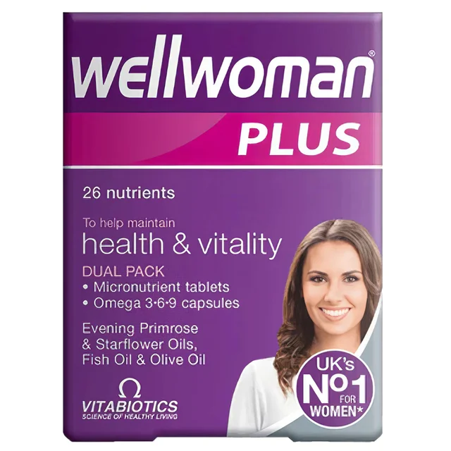 Vitabiotics Wellwoman Plus Dual Pack: Tablets x 28 & Capsules x 28