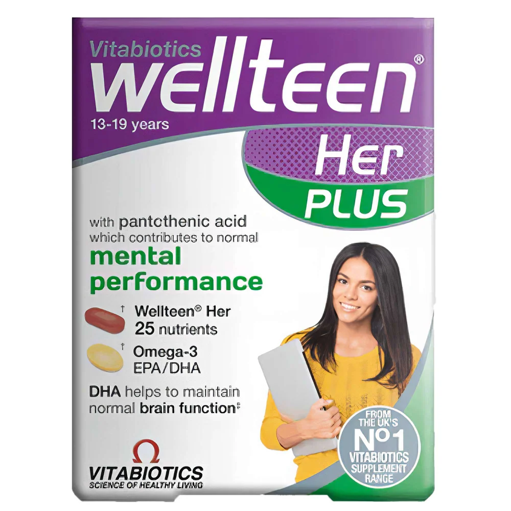 Vitabiotics Wellteen Her Plus x 56 Tablets Image 1