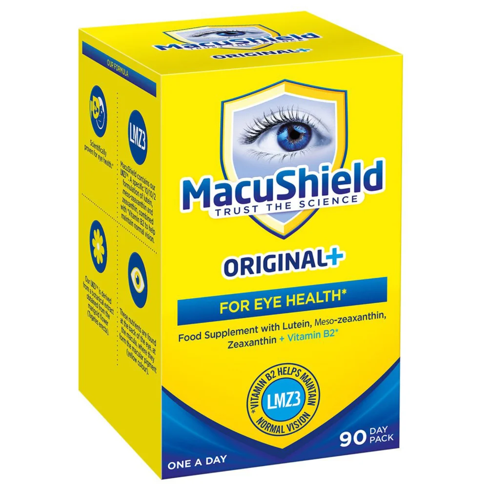 MacuShield Original+ With Vitamin B2 90 Capsules Image 1