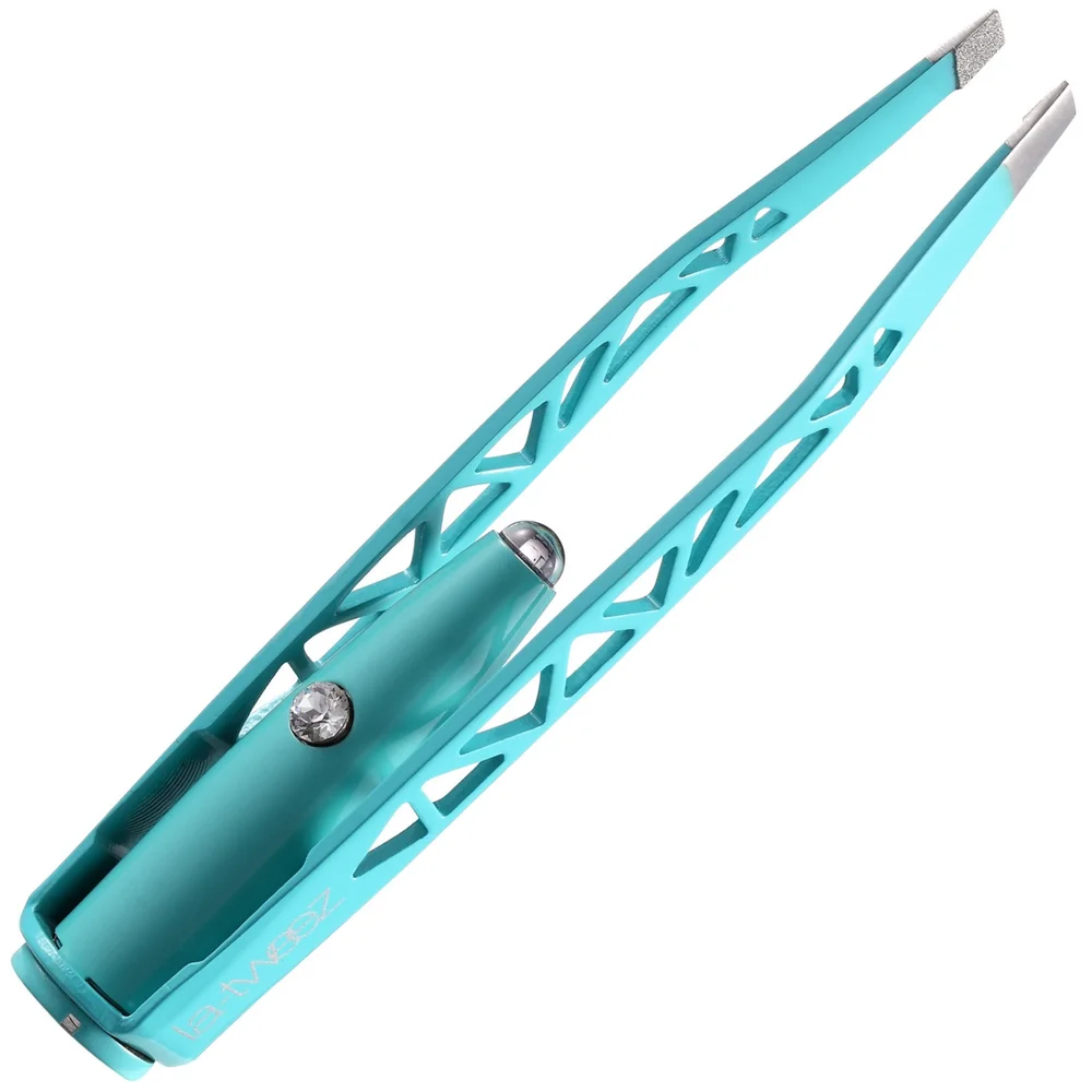 La-tweez Tweezers Aqua + Diamond Dust Tip Image 1