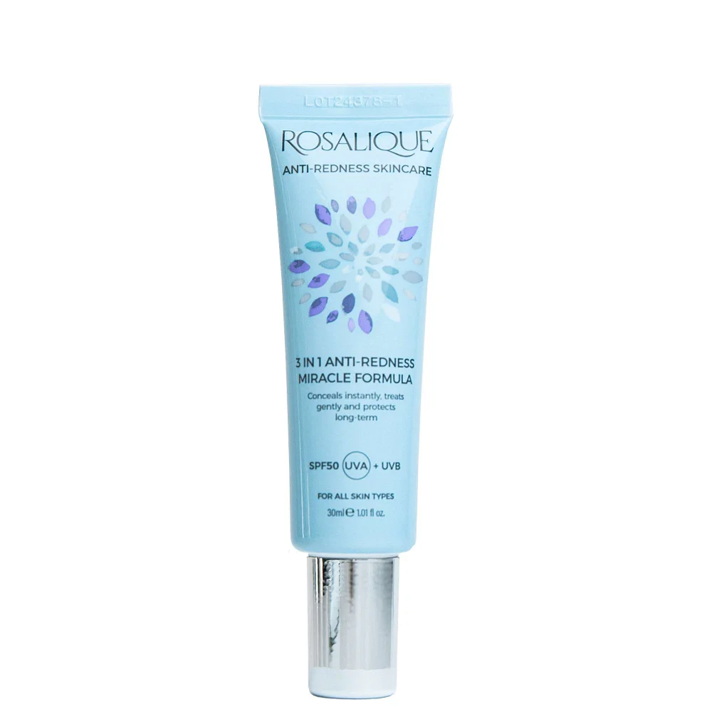 Rosalique Skincare 3 in 1 Anti-Redness Miracle Formula SPF50 30ml Image 1