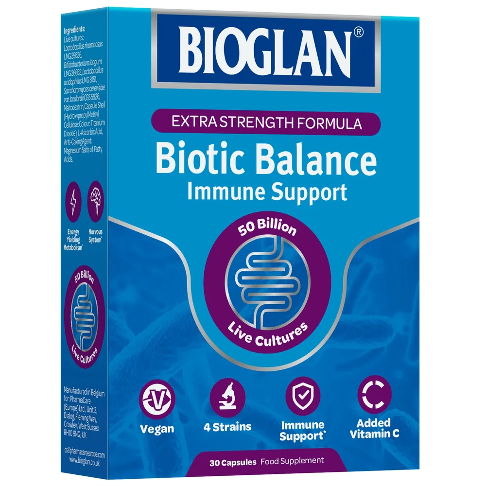 Bioglan Biotic Balance Immune Support Extra Strength Capsules x 30 Image 1