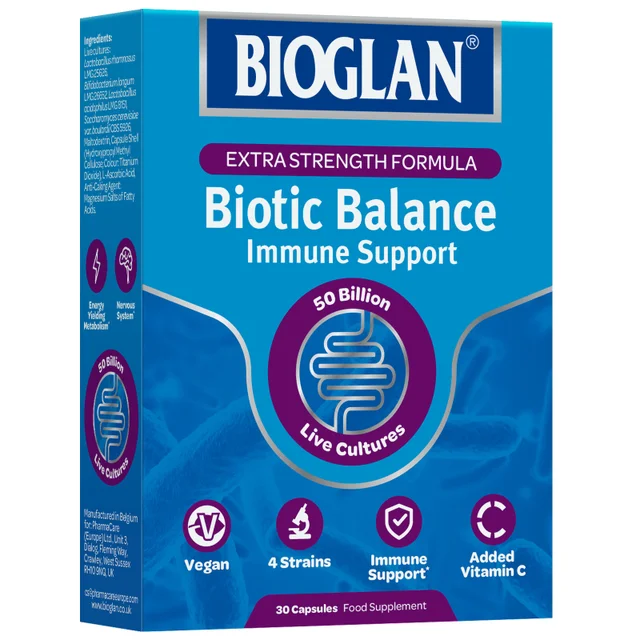 Bioglan Biotic Balance Immune Support Extra Strength Capsules x 30