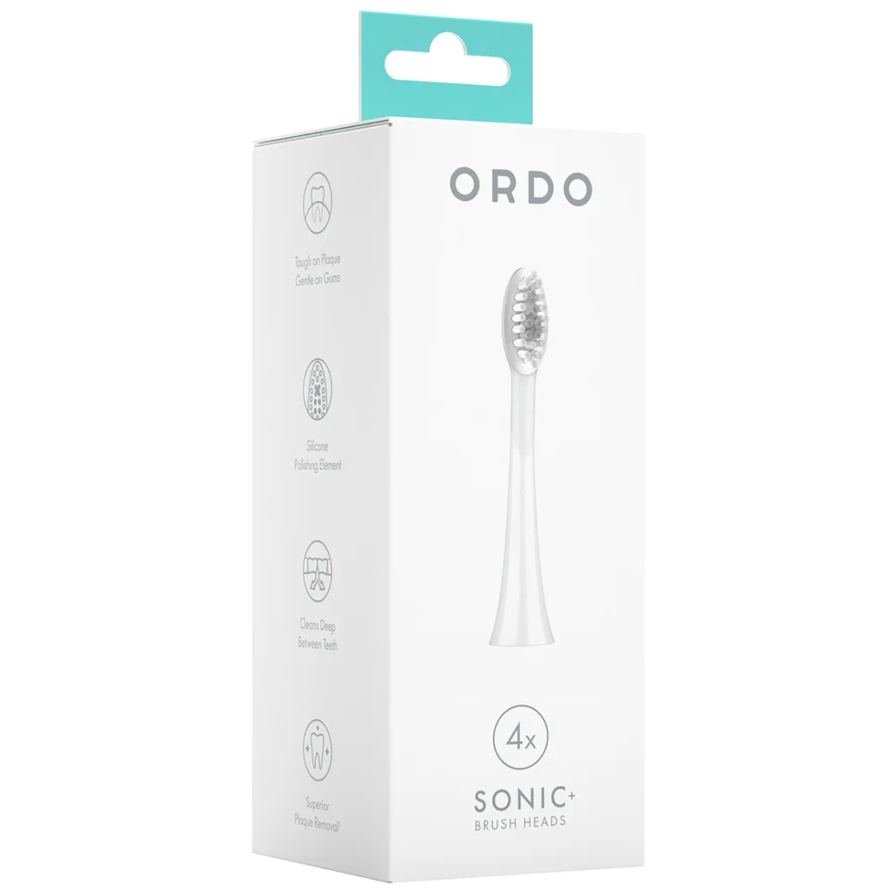 Ordo Brush Heads White Silver x 4 Image 1
